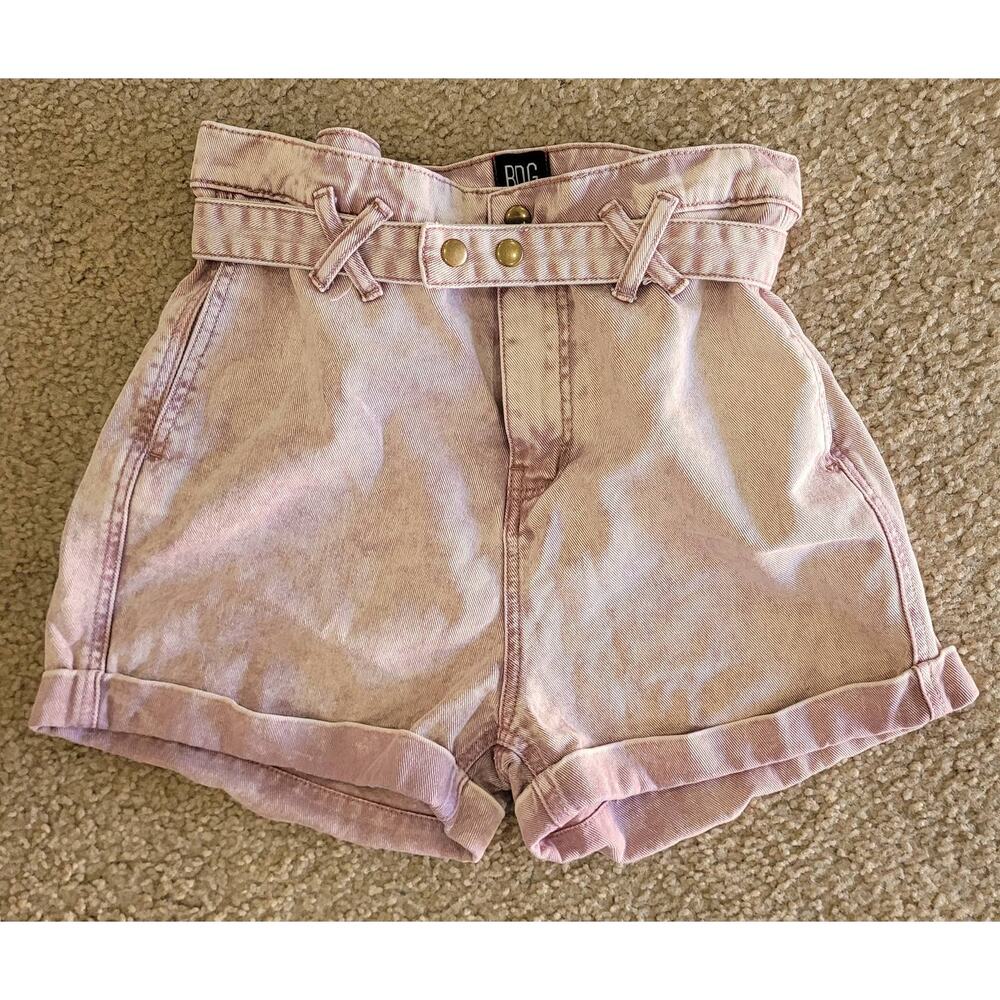 Urban Outfitters‎ BDG Women's High Rise Paperbag Belted Cora Shorts. Size 26 - Picture 3 of 9